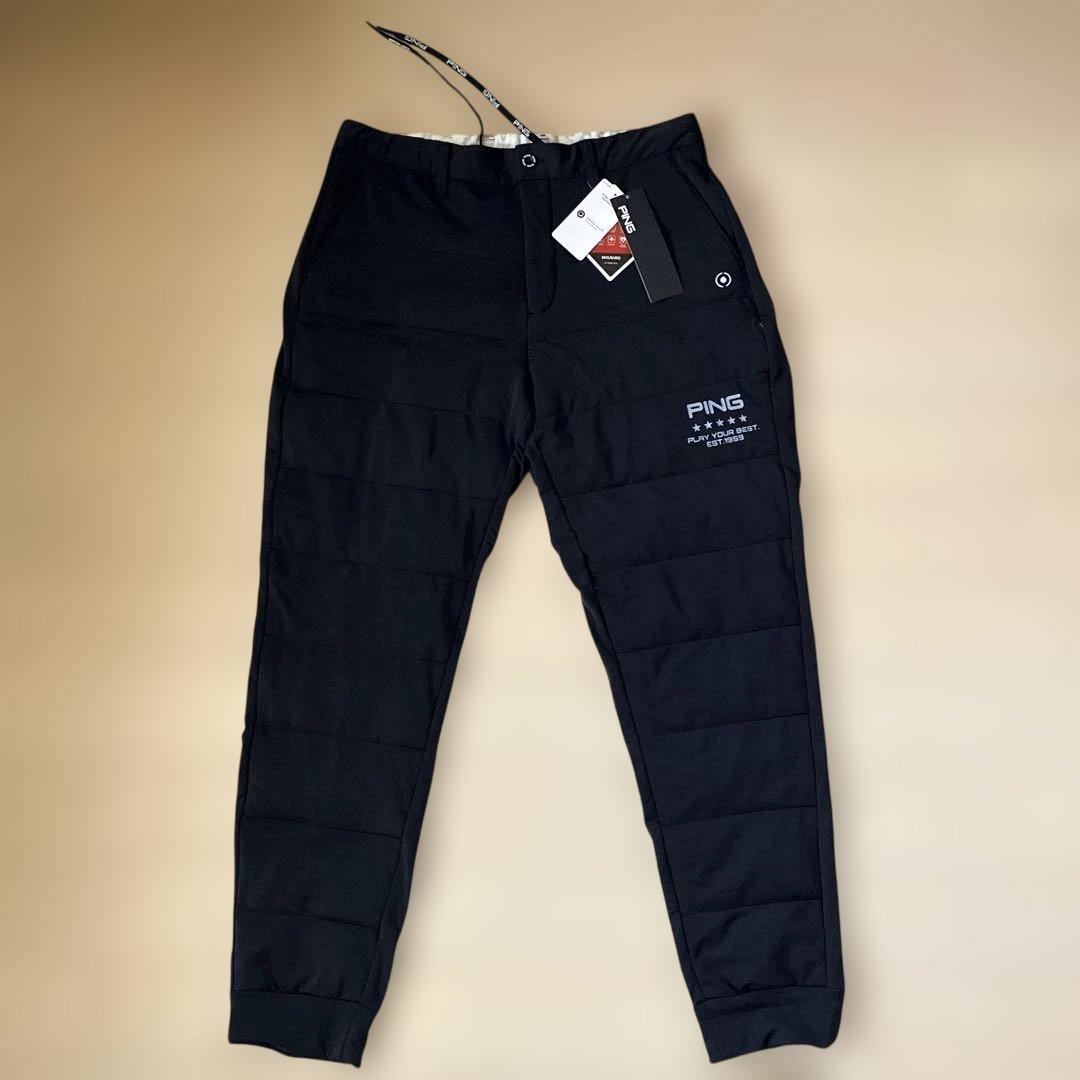 新品 タグ付 PING FUNCTIONAL MATERIAL ゴルフパンツ 黒