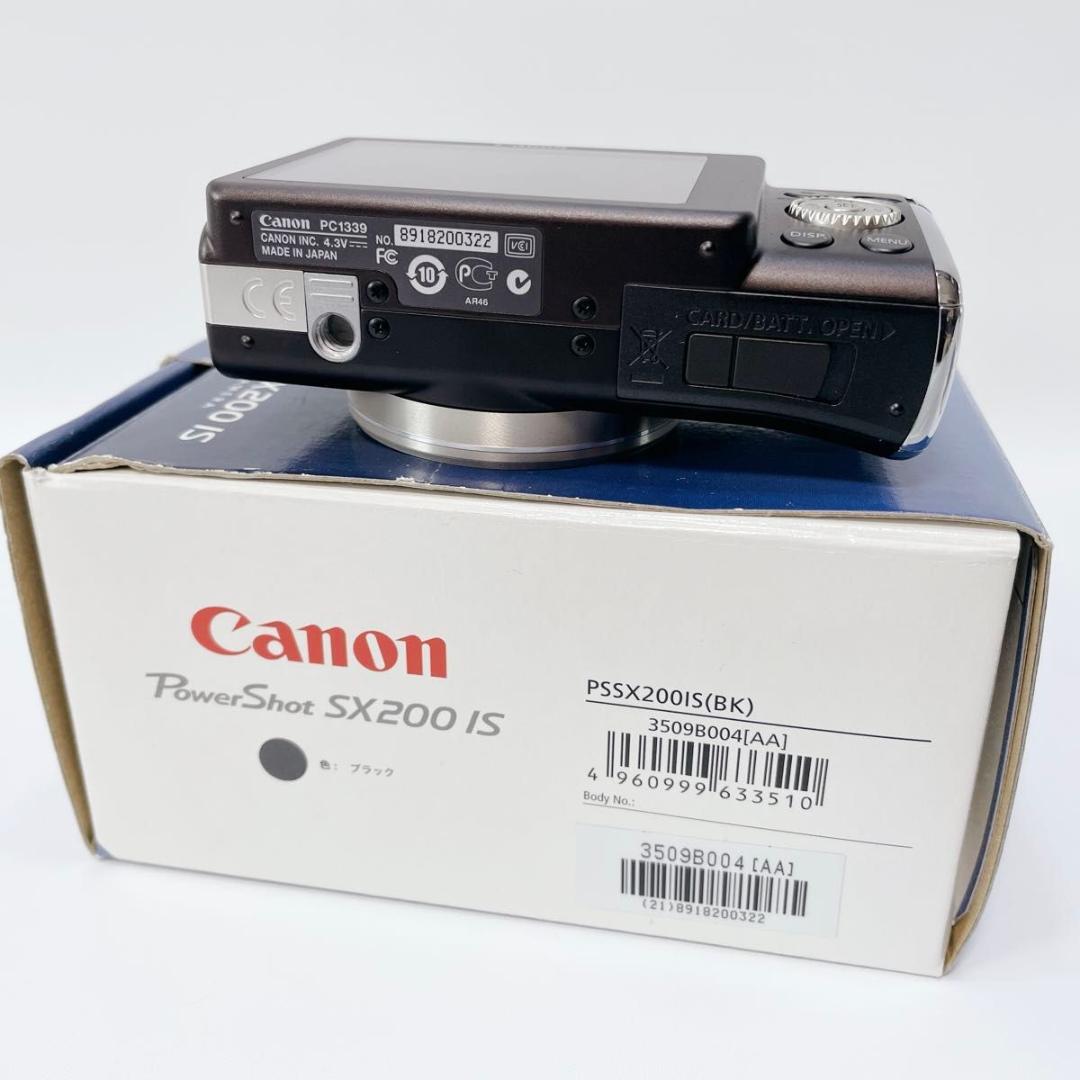 Canon パワーショット SX200 IS ブラック黒 コンデジ 美品