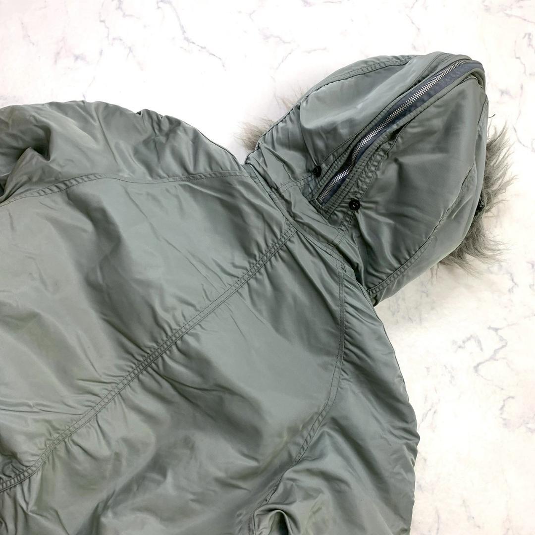 希少カラー★ 90s USA製 ALPHA N-2B シルバー L　E003