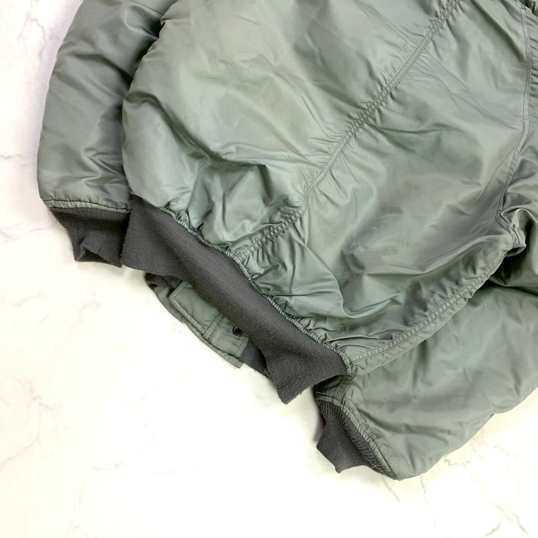 希少カラー★ 90s USA製 ALPHA N-2B シルバー L　E003