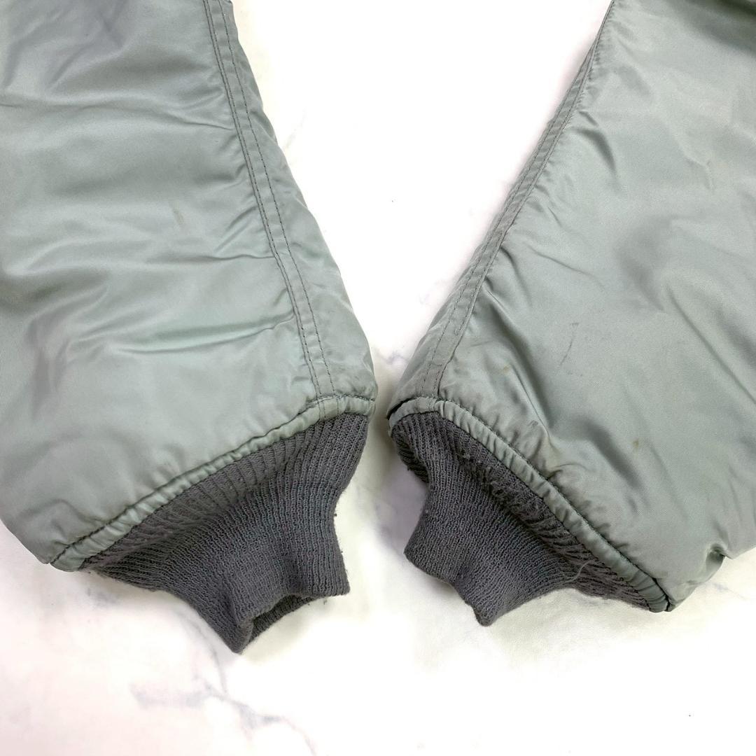 希少カラー★ 90s USA製 ALPHA N-2B シルバー L　E003