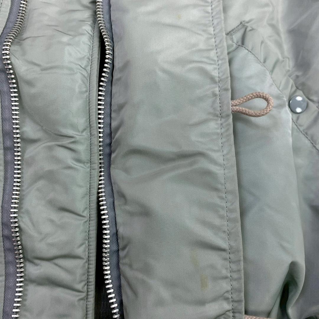 希少カラー★ 90s USA製 ALPHA N-2B シルバー L　E003