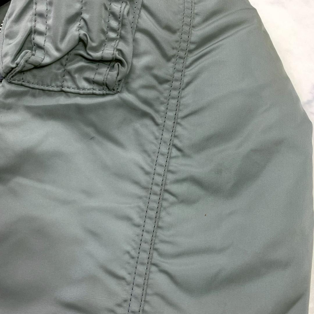 希少カラー★ 90s USA製 ALPHA N-2B シルバー L　E003