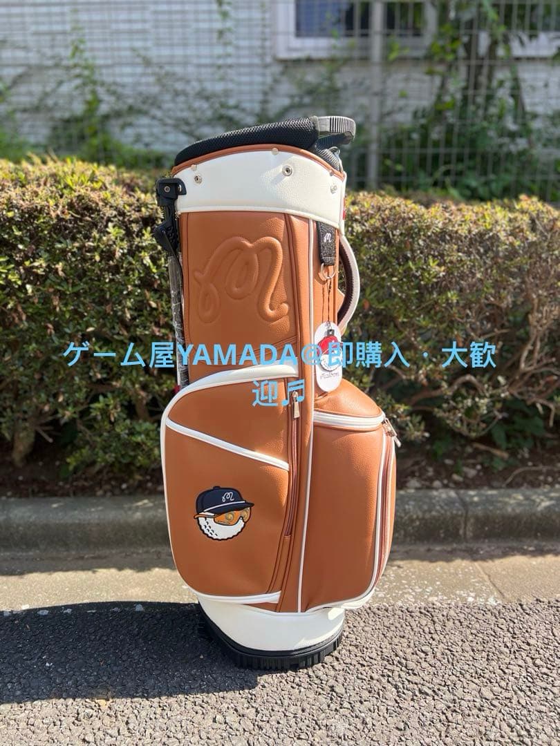 【即発送】Malbon マルボンゴルフバッグ キャディバッグスタンド式 ブラウン