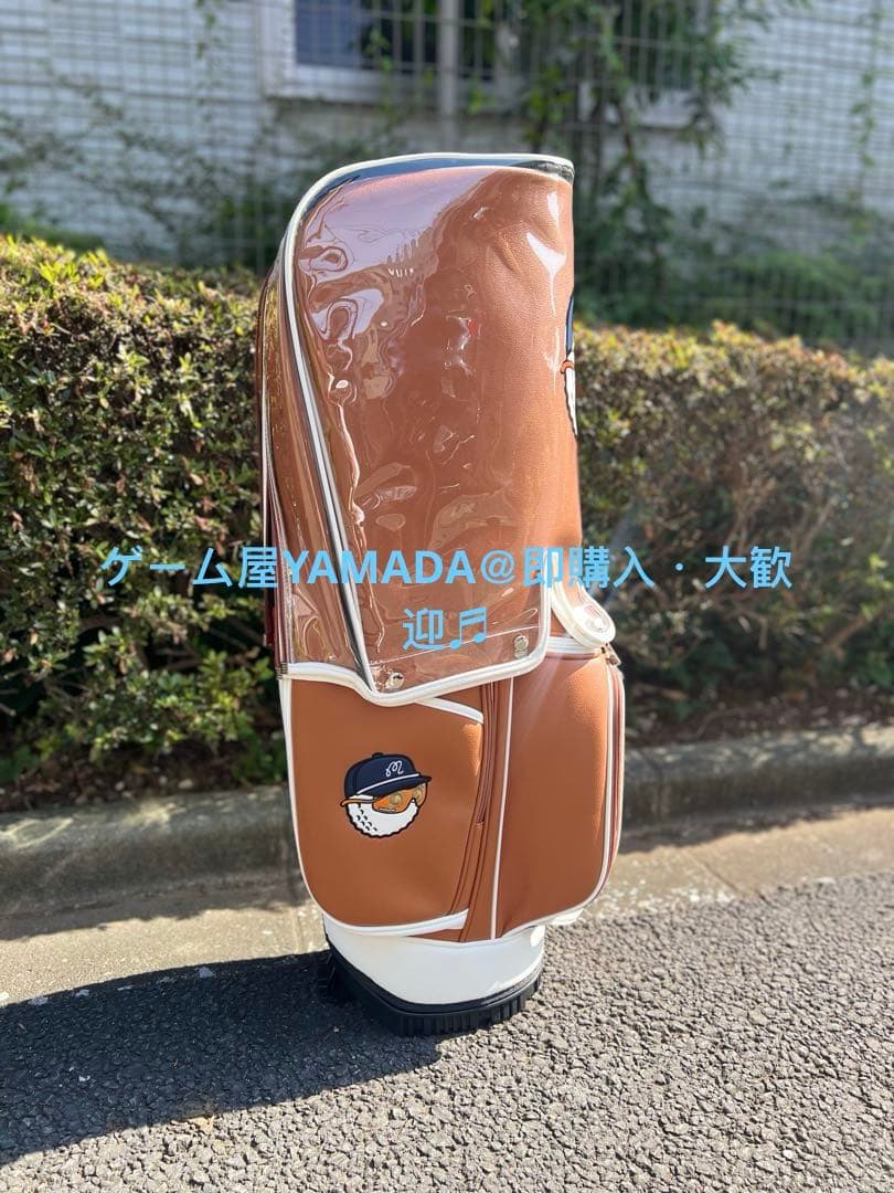 【即発送】Malbon マルボンゴルフバッグ キャディバッグスタンド式 ブラウン