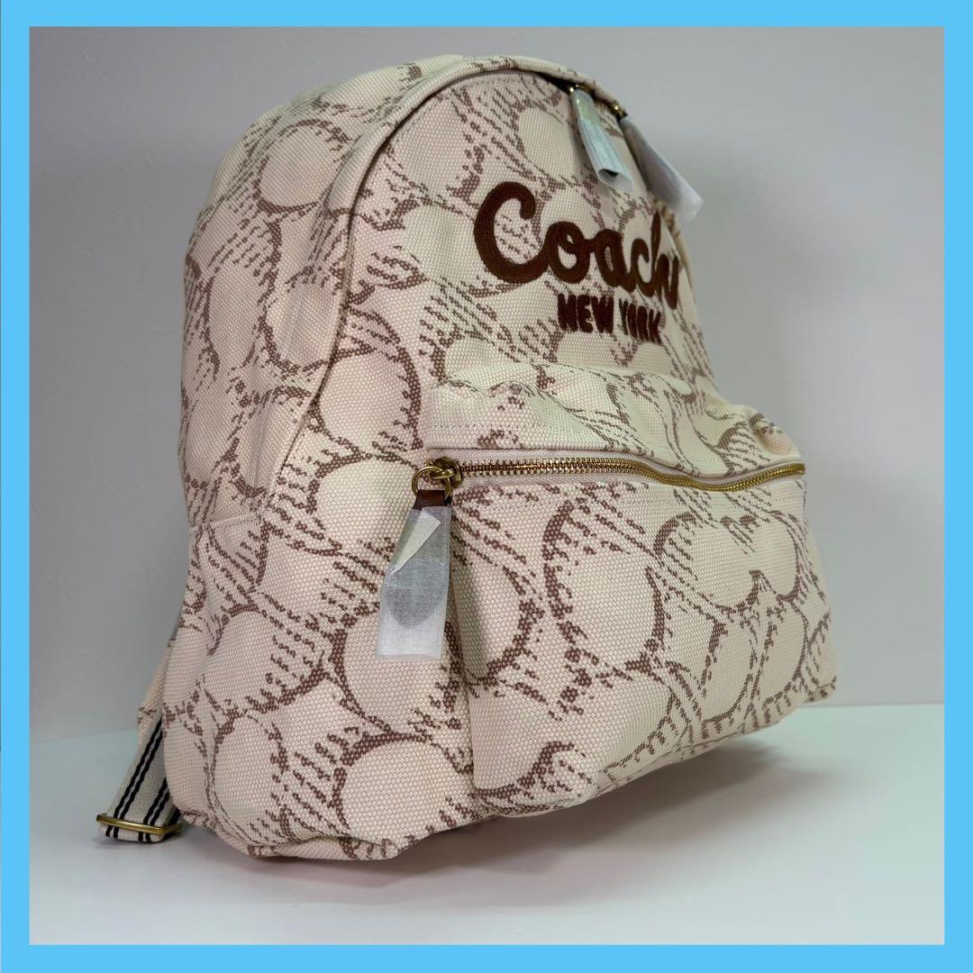 COACH】 タグ有り カーゴ バックパック アイボリー デニム