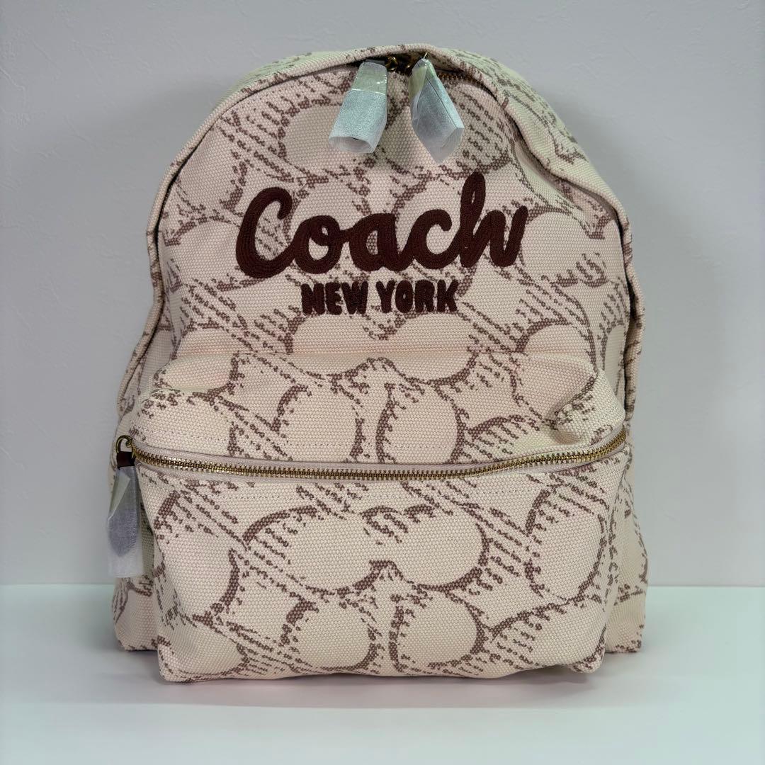 COACH】 タグ有り カーゴ バックパック アイボリー デニム