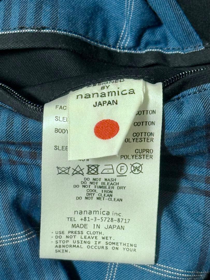 ナナミカ 2L Cotton GORE-TEX Balmacaan Coat L