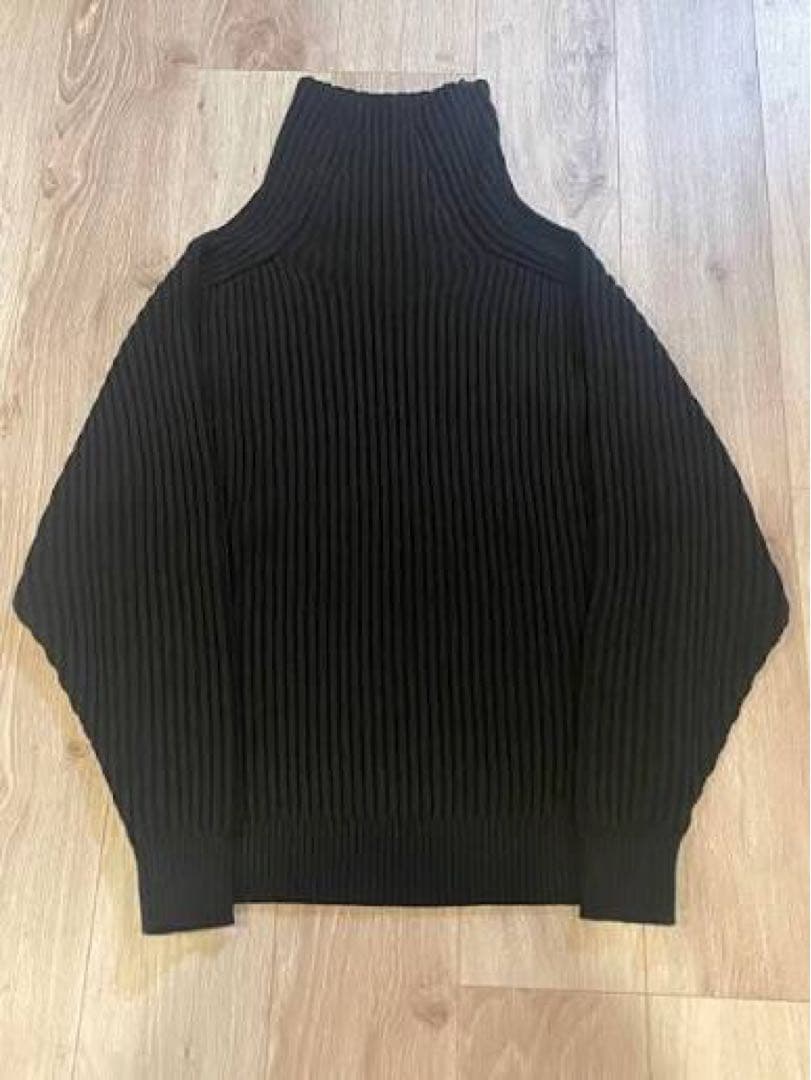 everyone 初期リブタートルネック ニット 黒 Lサイズ