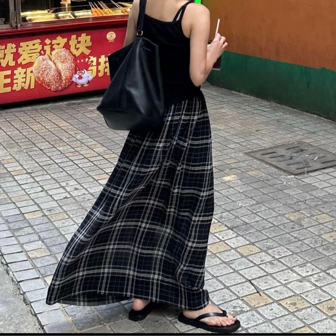 モノトーンチェックスカート サイズ2