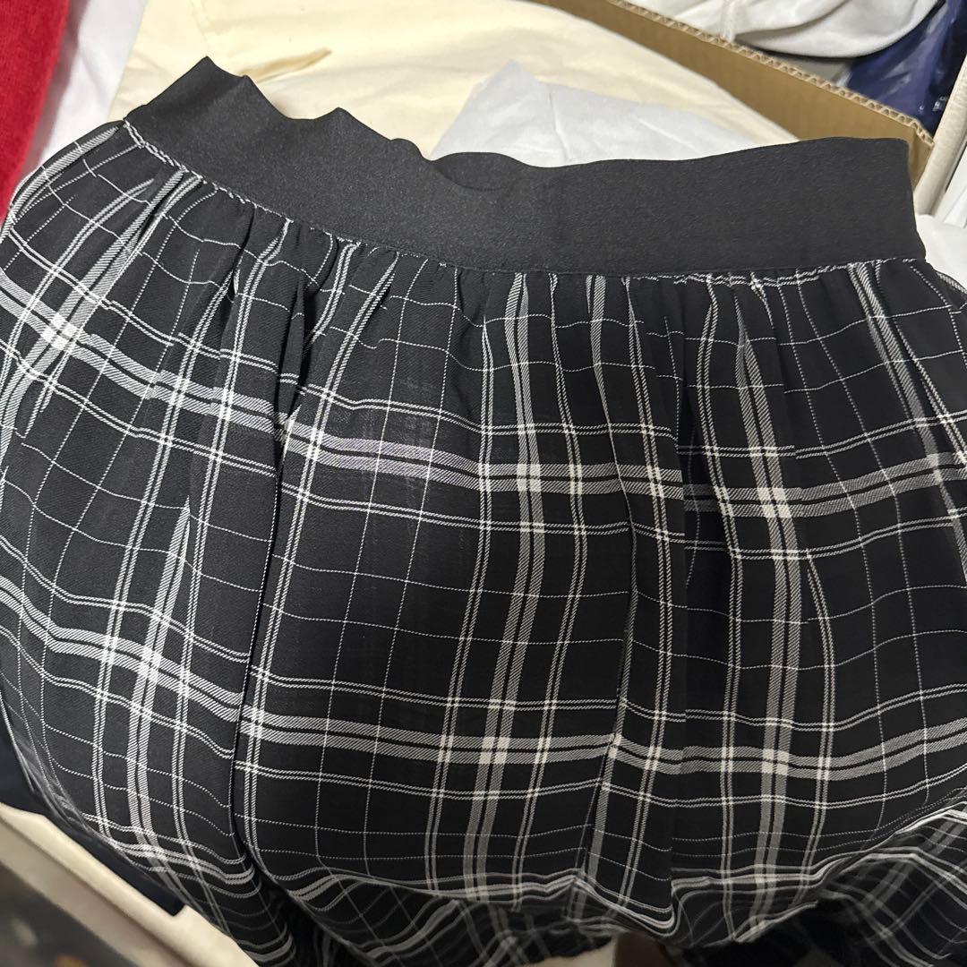 モノトーンチェックスカート サイズ2