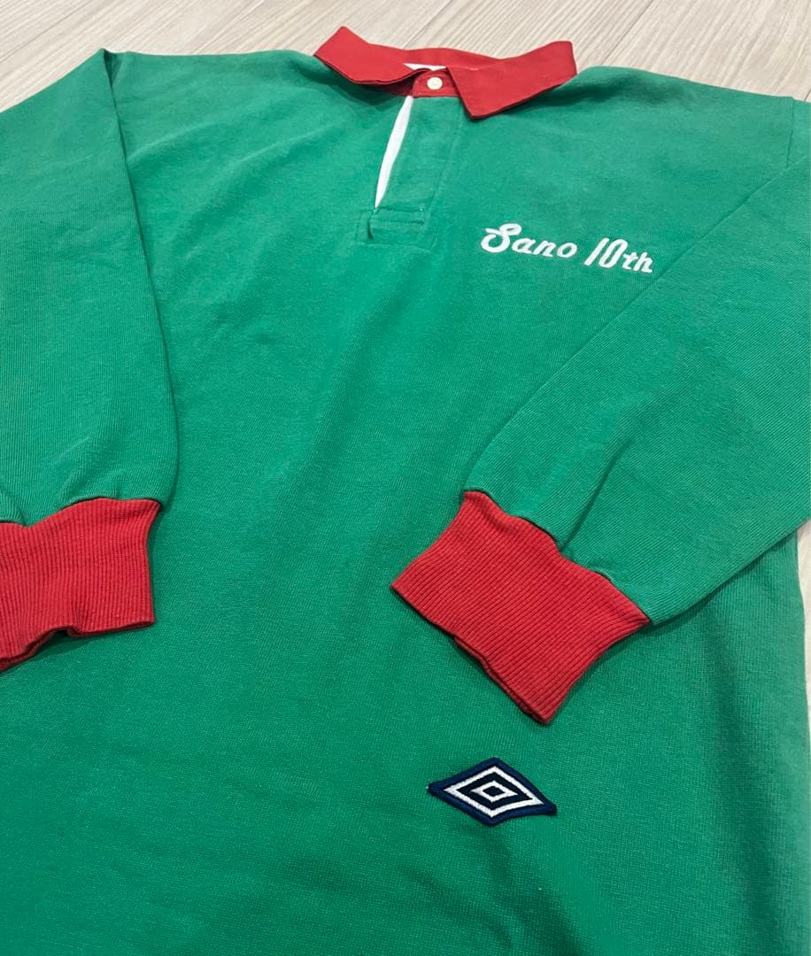 UMBRO スズキスポーツ ラガーシャツ 日本製 レア 古着 ヴィンテージ 緑