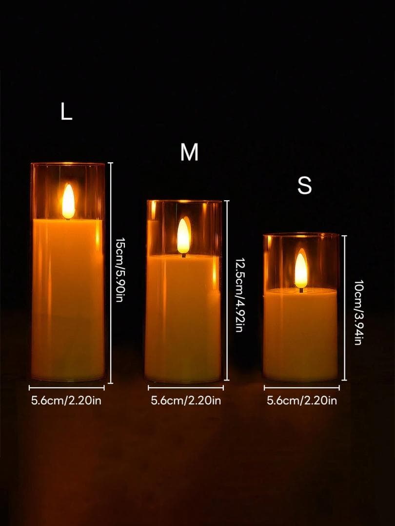 48個）LED 円筒形 キャンドル セット