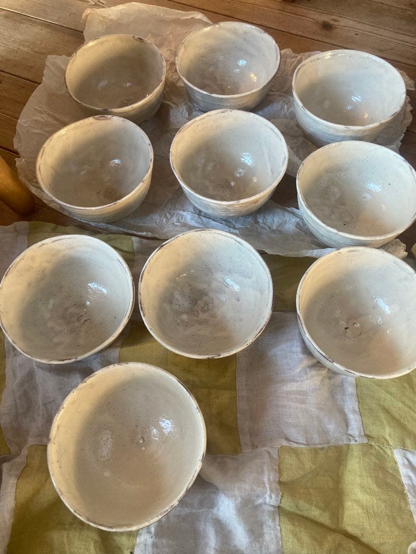 三島数茶碗 米山造 10客組