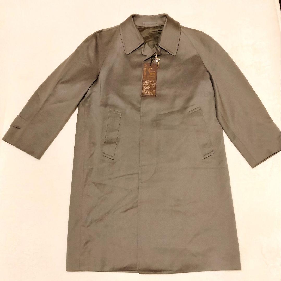☆未使用タグ付■NORTON&SONS■カシミヤ混■コート■М■カーキ系☆