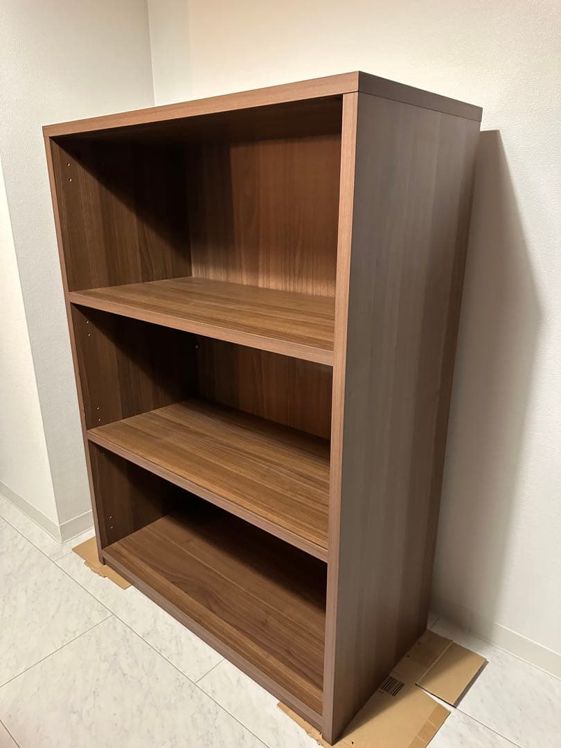 木製棚 80x111x38cm ダークブラウン オーダーメイド品