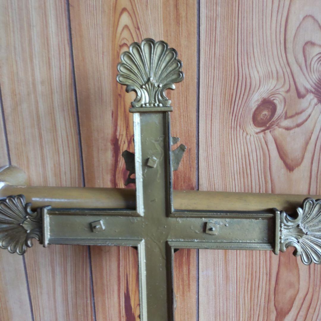 INRI　イエスキリスト　十字架　礼拝　アンティーク