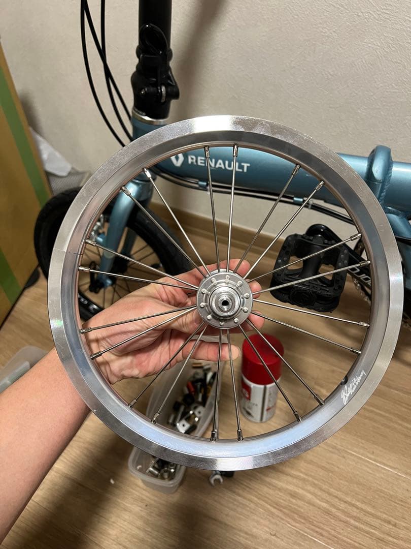 DAHON K1／K3 FIAT RENAULT 14インチ 3速ホイールセット