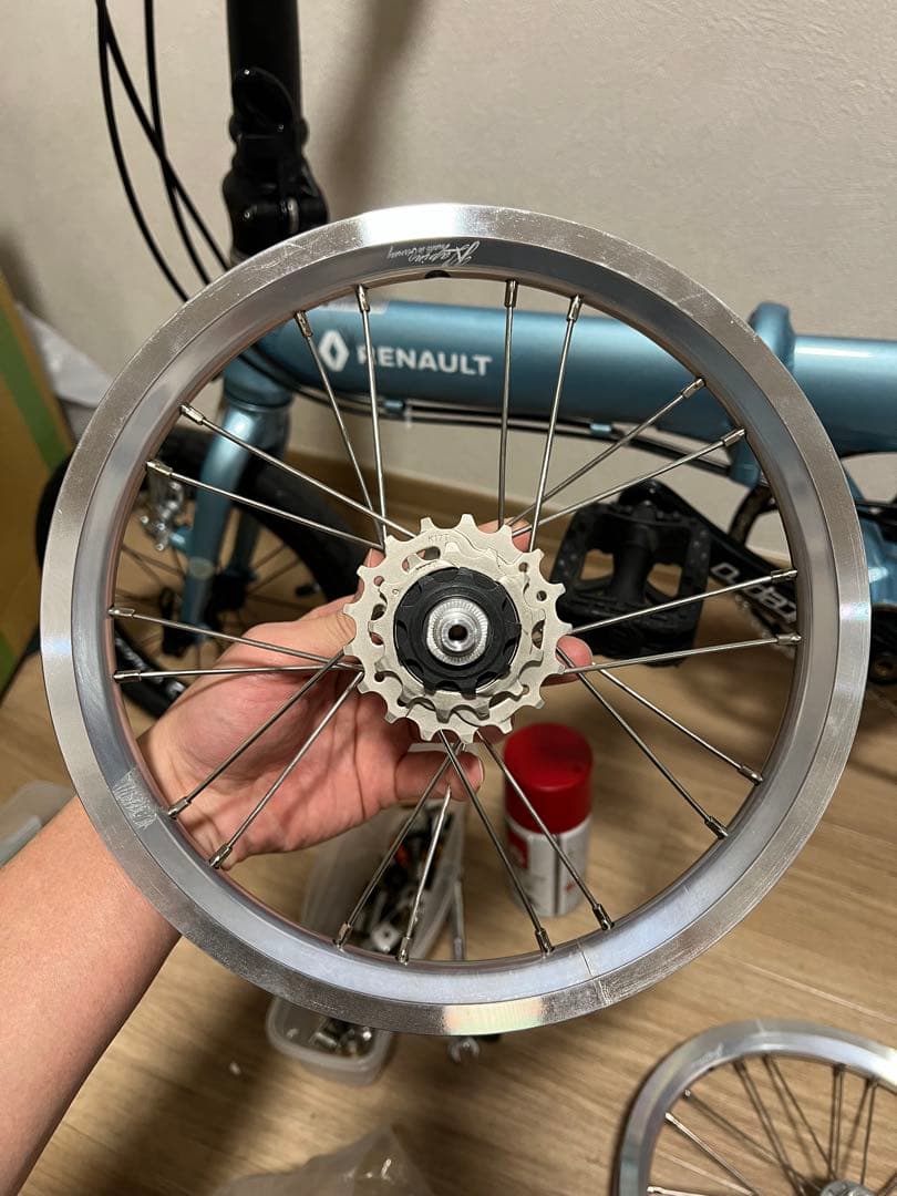 DAHON K1／K3 FIAT RENAULT 14インチ 3速ホイールセット