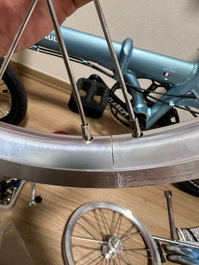 DAHON K1／K3 FIAT RENAULT 14インチ 3速ホイールセット