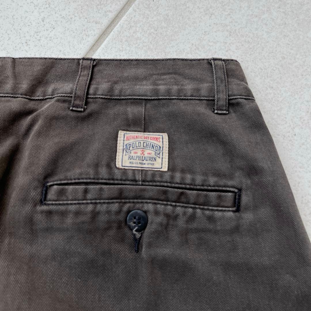 90s ラルフローレン ポロチノ 初期タグ ダークブラウン レアカラー