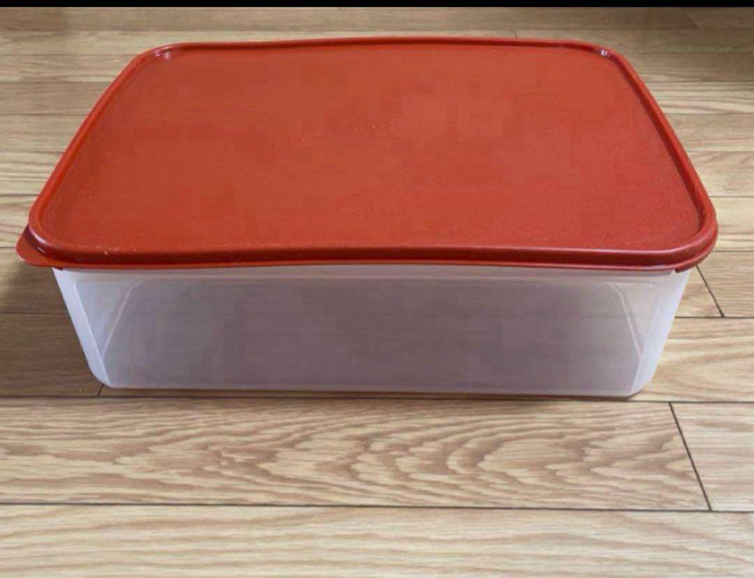 ☆タッパーウェア❗️MMダブル.パプリカカラー（すのこ付き）9400ml