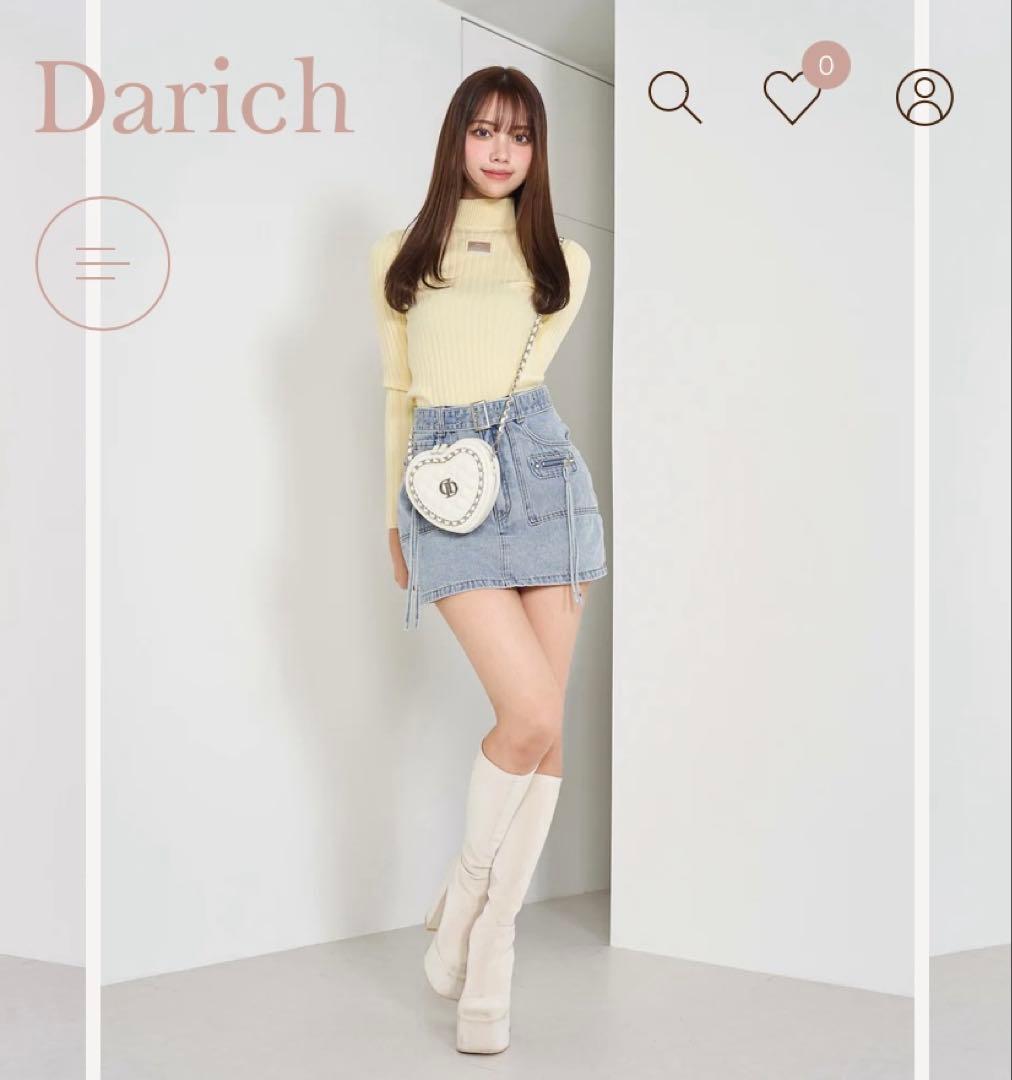 新品 Darich ダーリッチ デザインケミカルミニスカート S