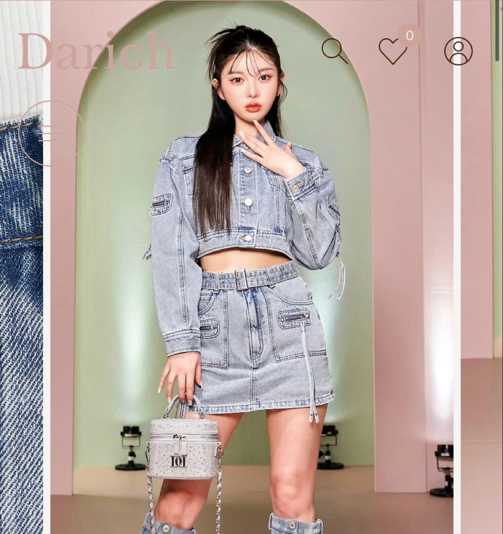 新品 Darich ダーリッチ デザインケミカルミニスカート S