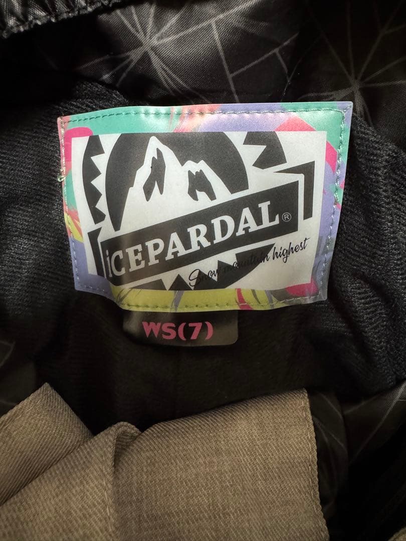 【美品】ICEPARDAL スノーボードウェア 上下 カーキ