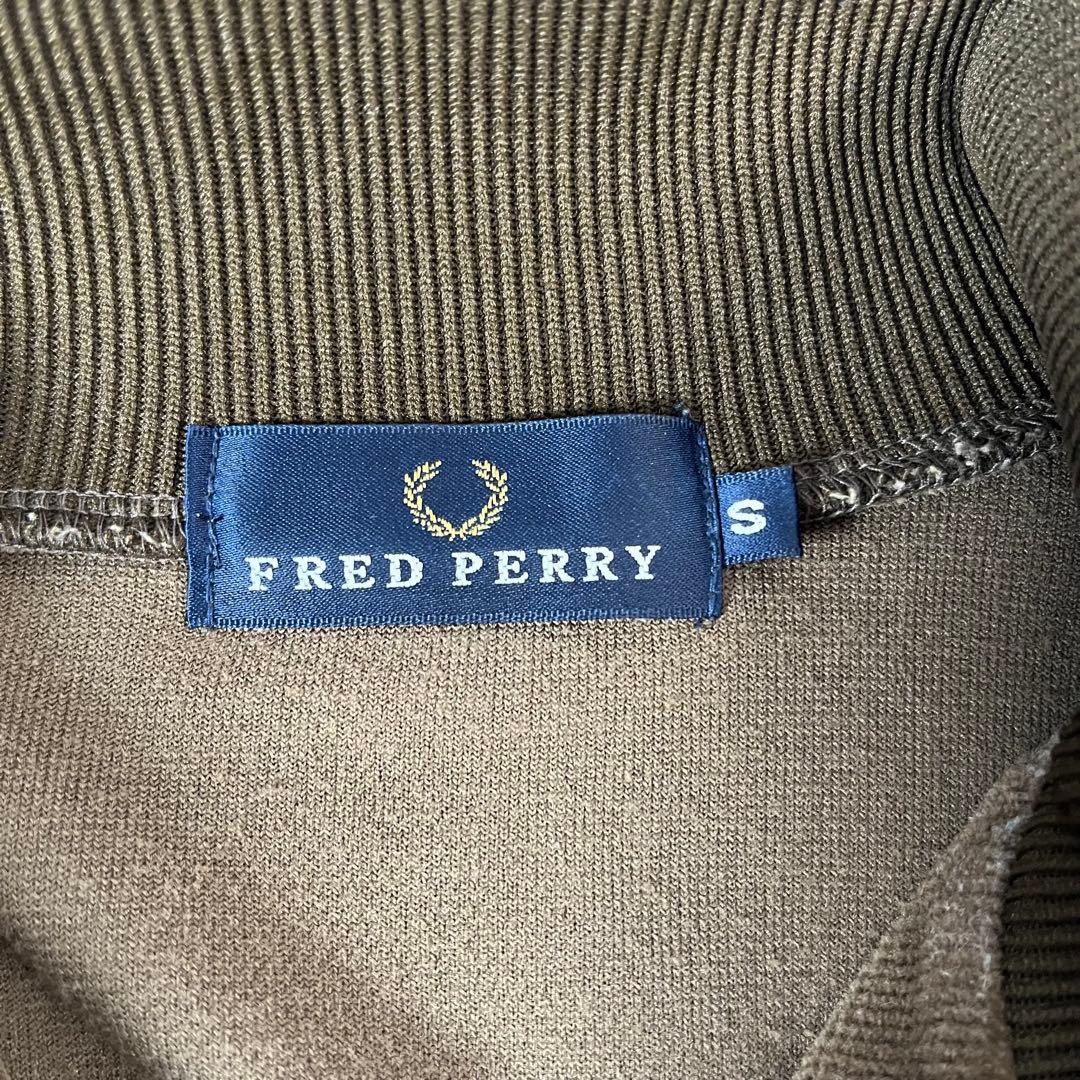 FRED PERRY トラックジャケット　ベロア　アーガイル　刺繍ロゴ　金ロゴ