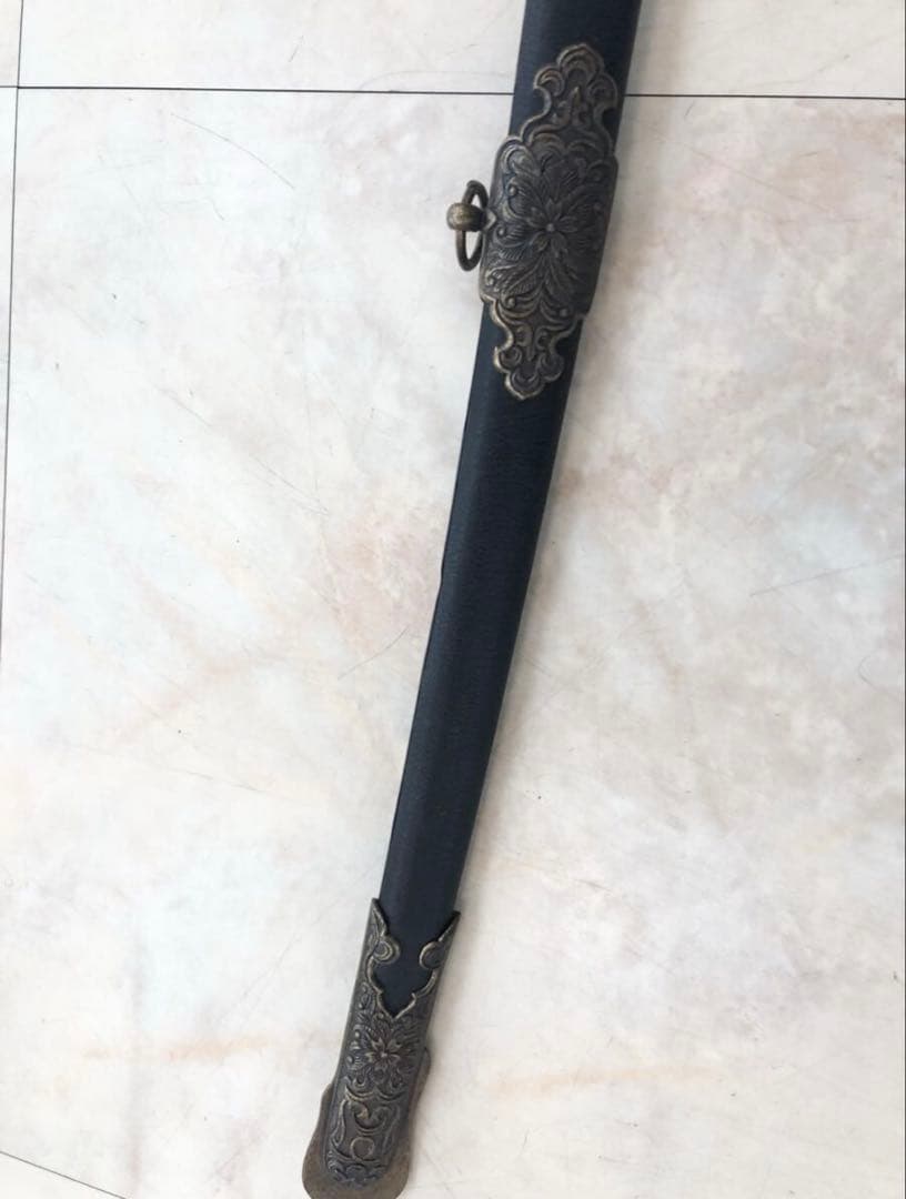 大日本帝国海軍 将校用 儀礼刀/長剣 海軍桜刻印有 模造刀身 サーベル