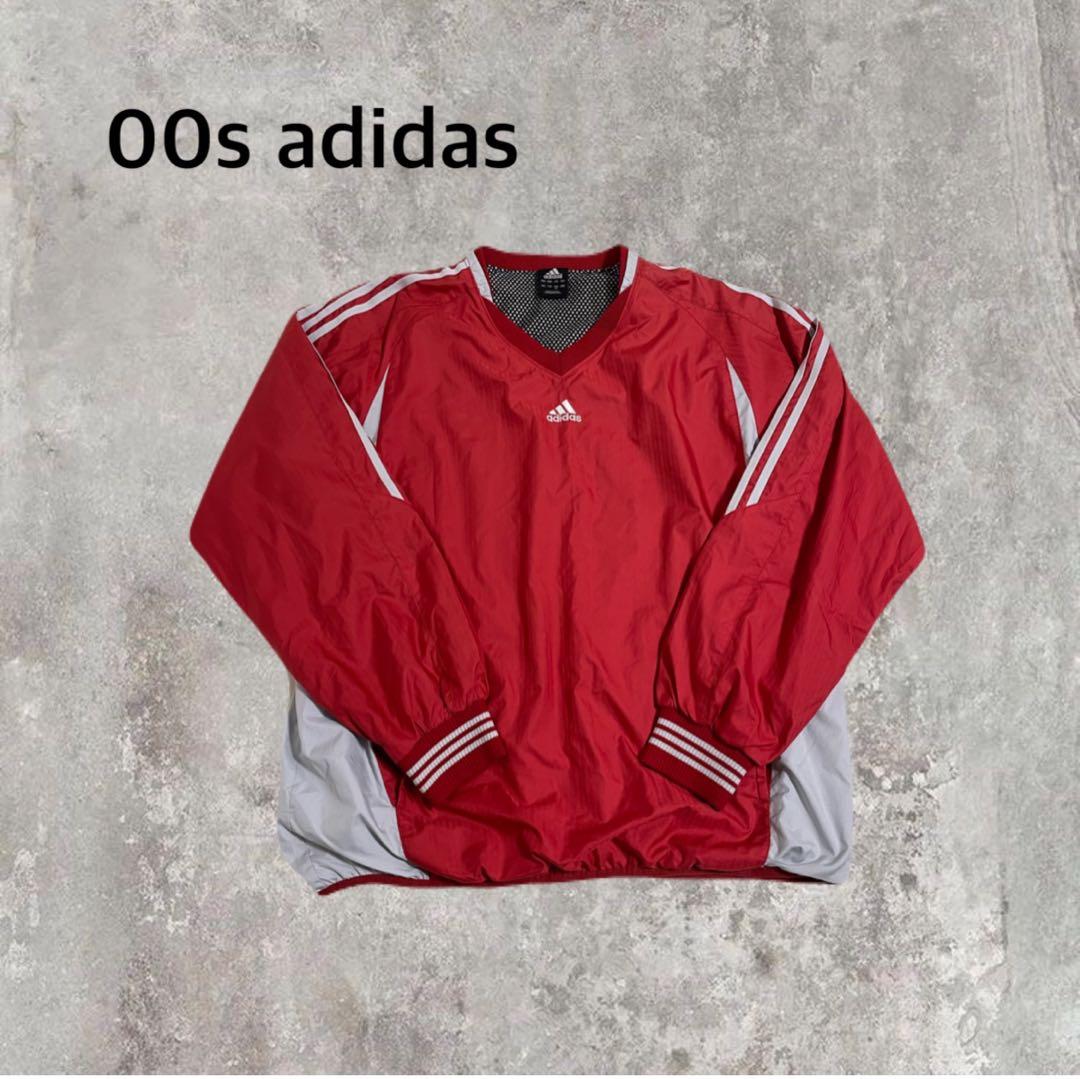 00s adidas ナイロンプルオーバー ピステ y2k tec系 - メルカリ
