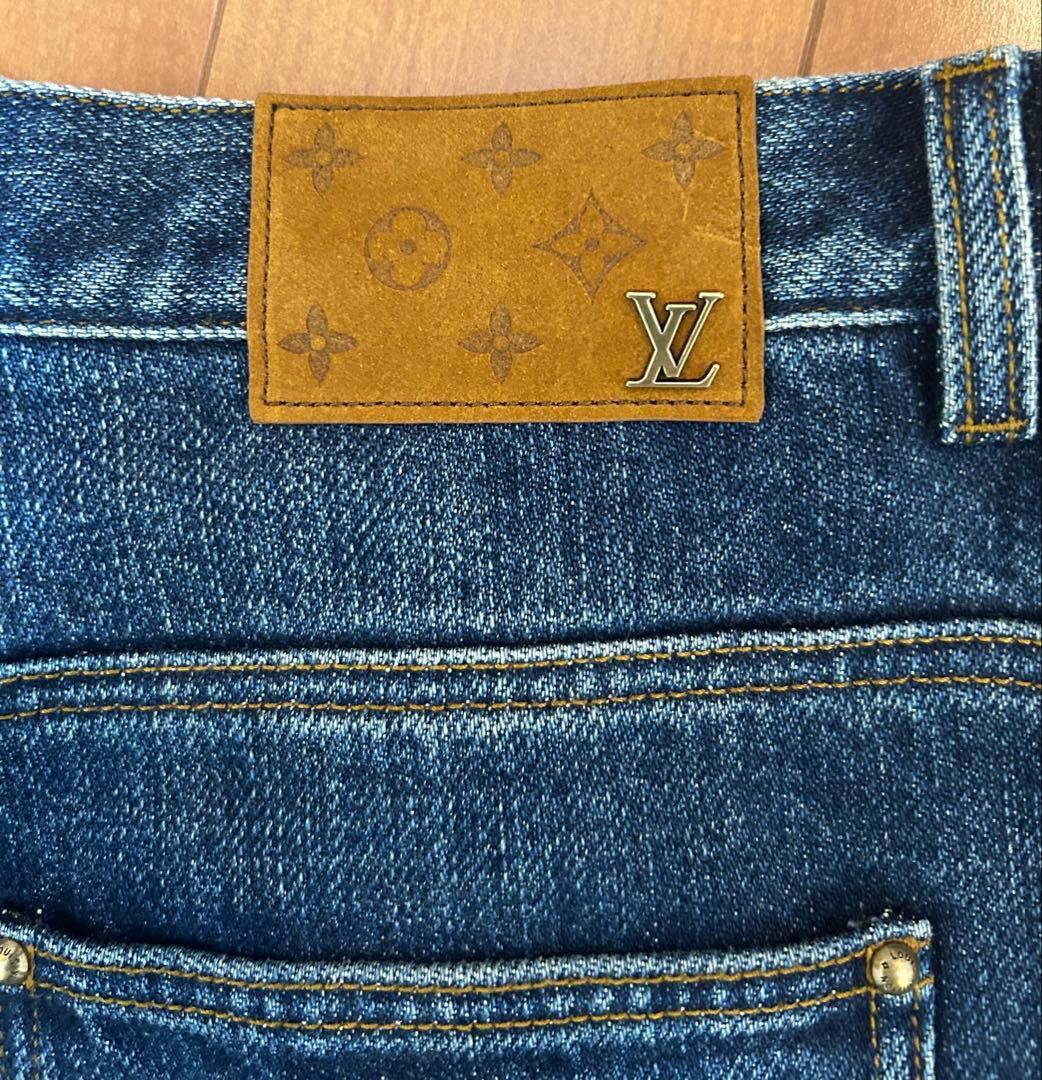 Louis Vuitton デニム ワイドデニム 34 アブロー期 本物