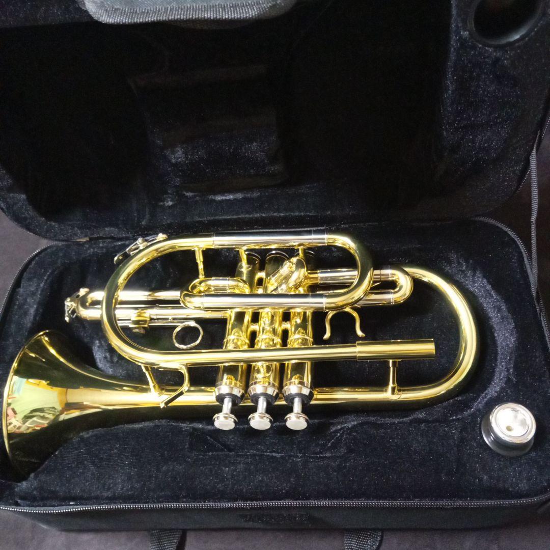 コルネット 本体 マウスピース ケース付き メーカー無し ブランド不明