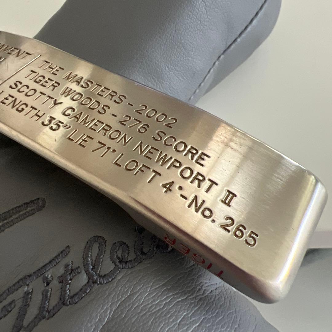 世界限定276本 タイガーウッズ02年マスターズパター スコッティキャメロン