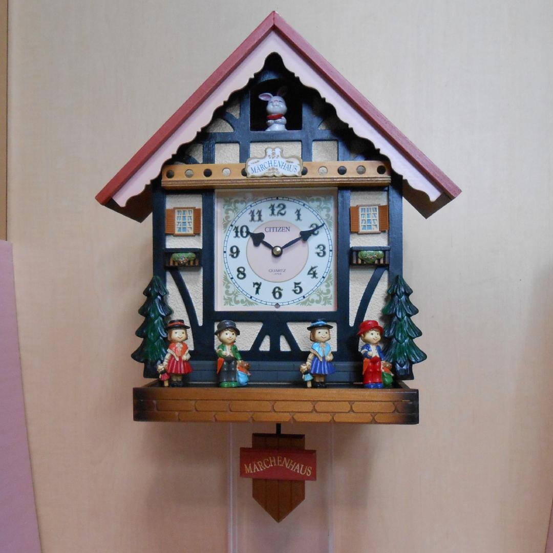 CITIZEN からくり時計 メルヘンハウス 振り子時計 4MJ747-4 - メルカリ