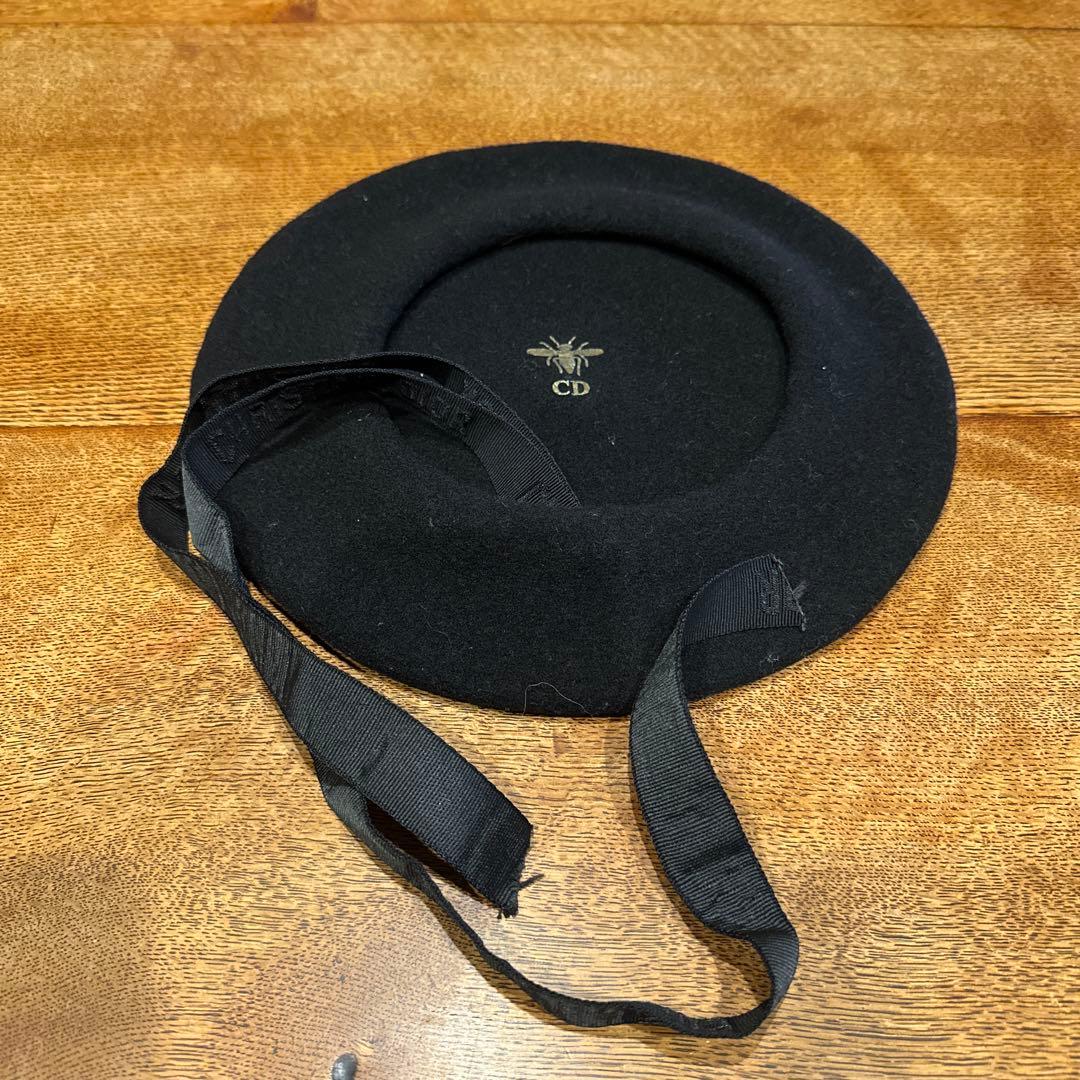 Christian Dior 黒 ベレー帽
