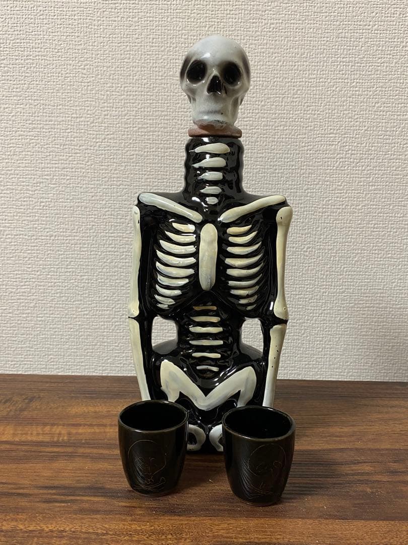 30s'40s' ビンテージスカルデカンタセットボトル古着バイカーロカビリー