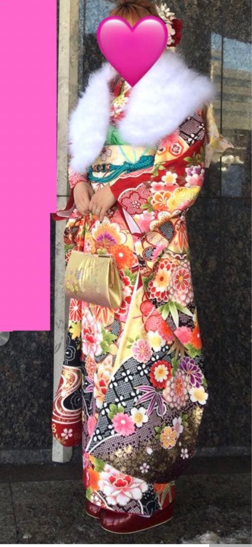 ★リリー★成人式　正絹振袖フルセット