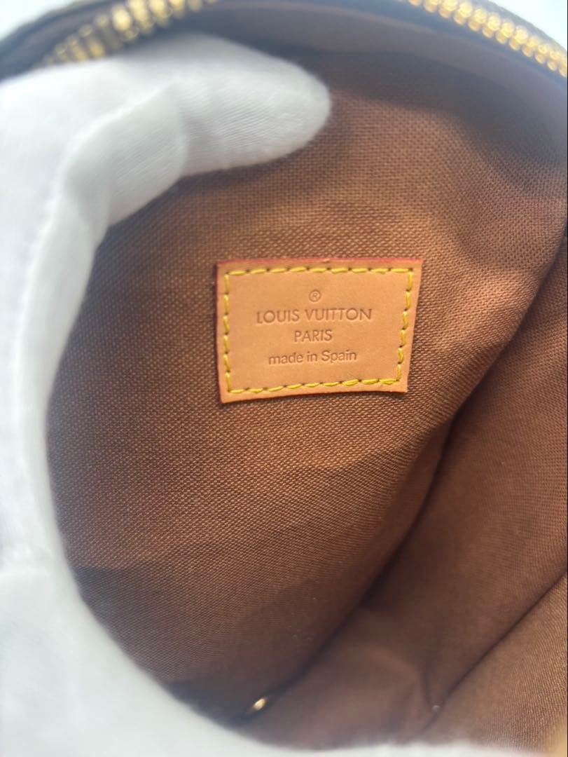 【美品】ルイヴィトン ボディバッグ ポシェットガンジュ PVC モノグラム