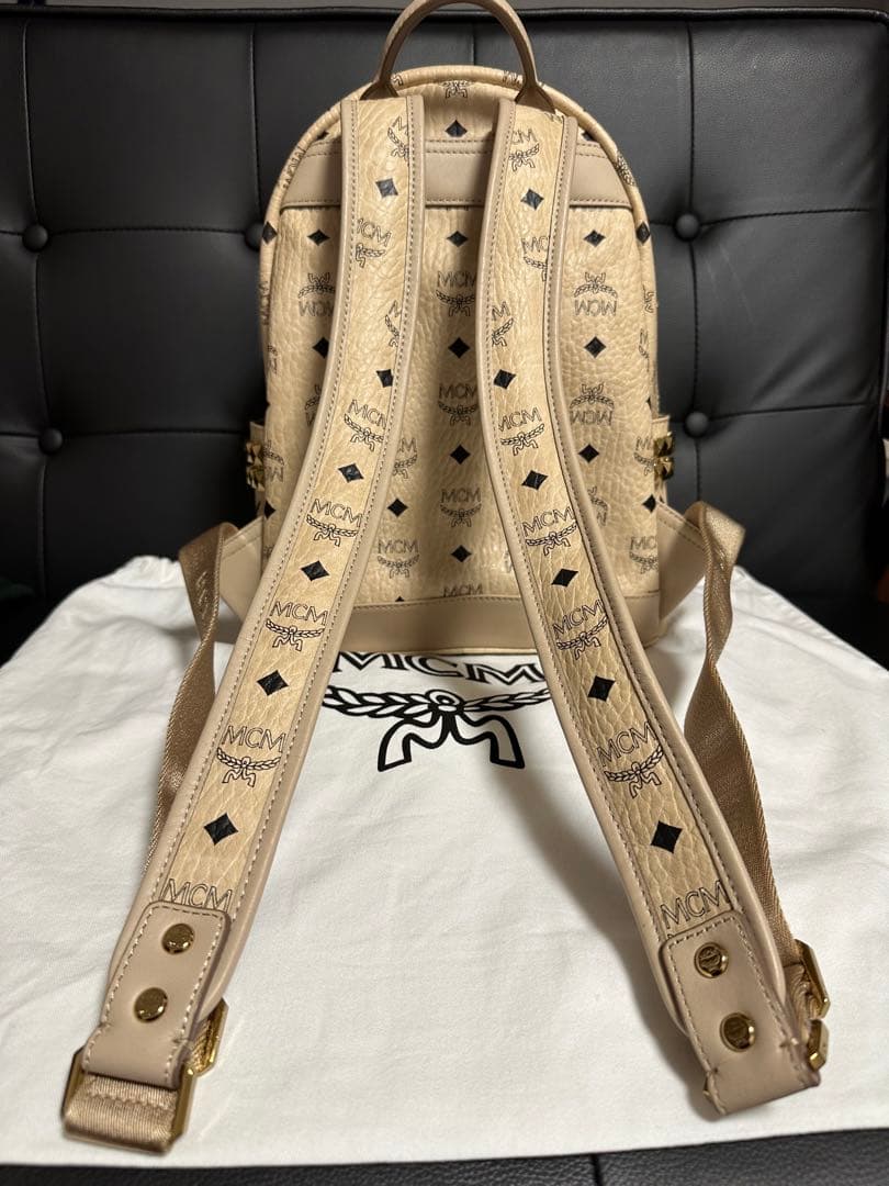 MCM リュック ベージュ