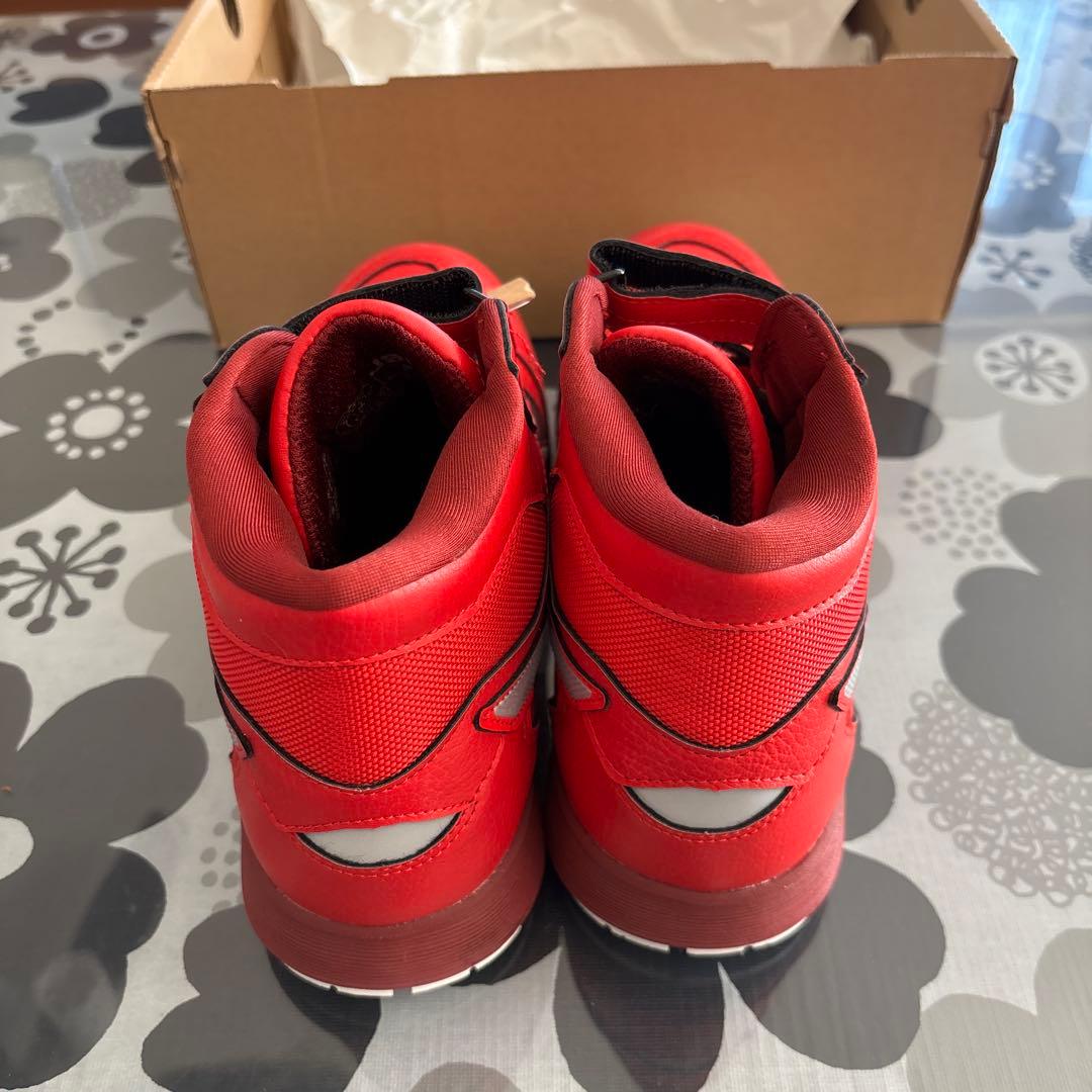 asics 赤 ハイカット 安全靴