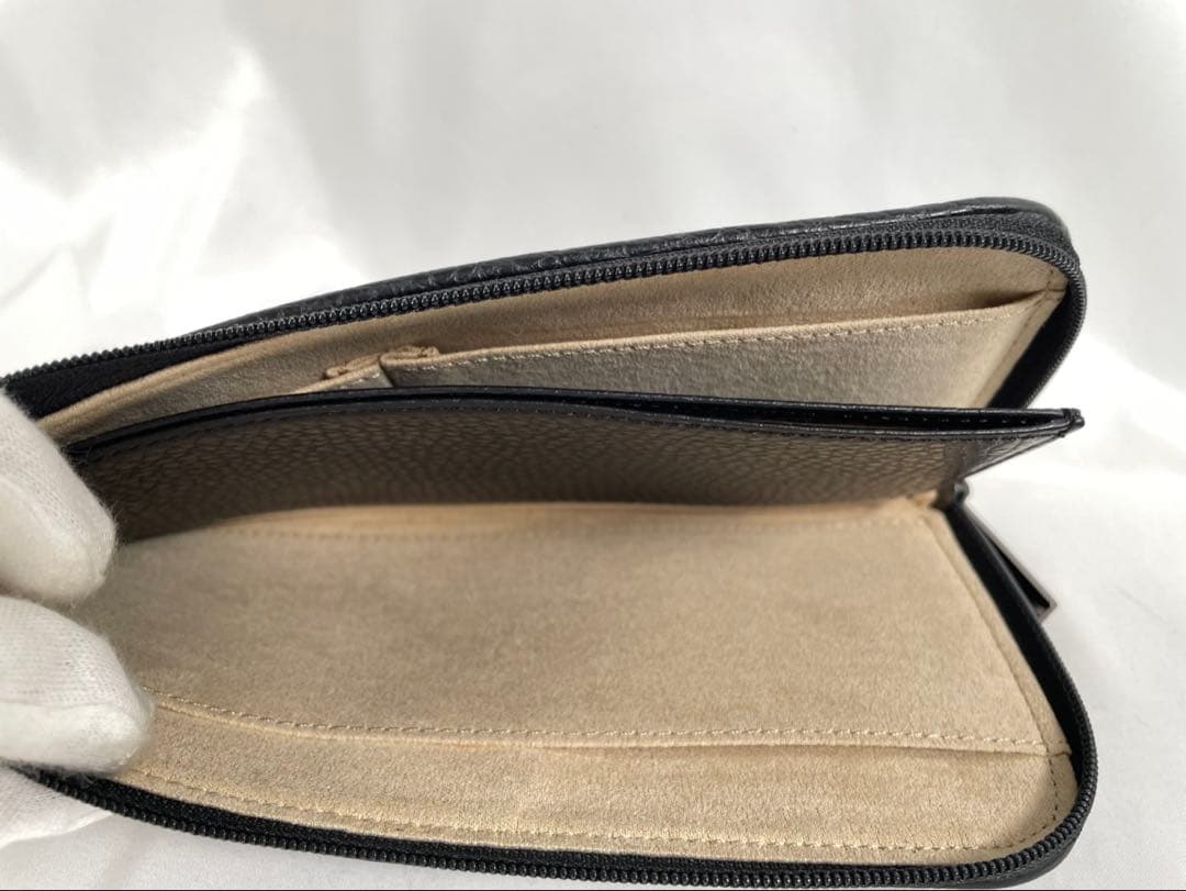 未使用に近い ATAO アタオ 長財布 slimo スリモ メッシュ レザー