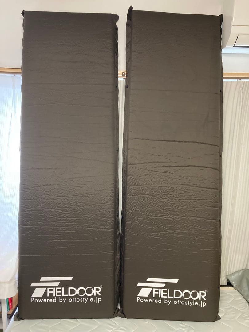 FIELDOOR 車中泊、アウトドアマット 10cm厚　2枚セット