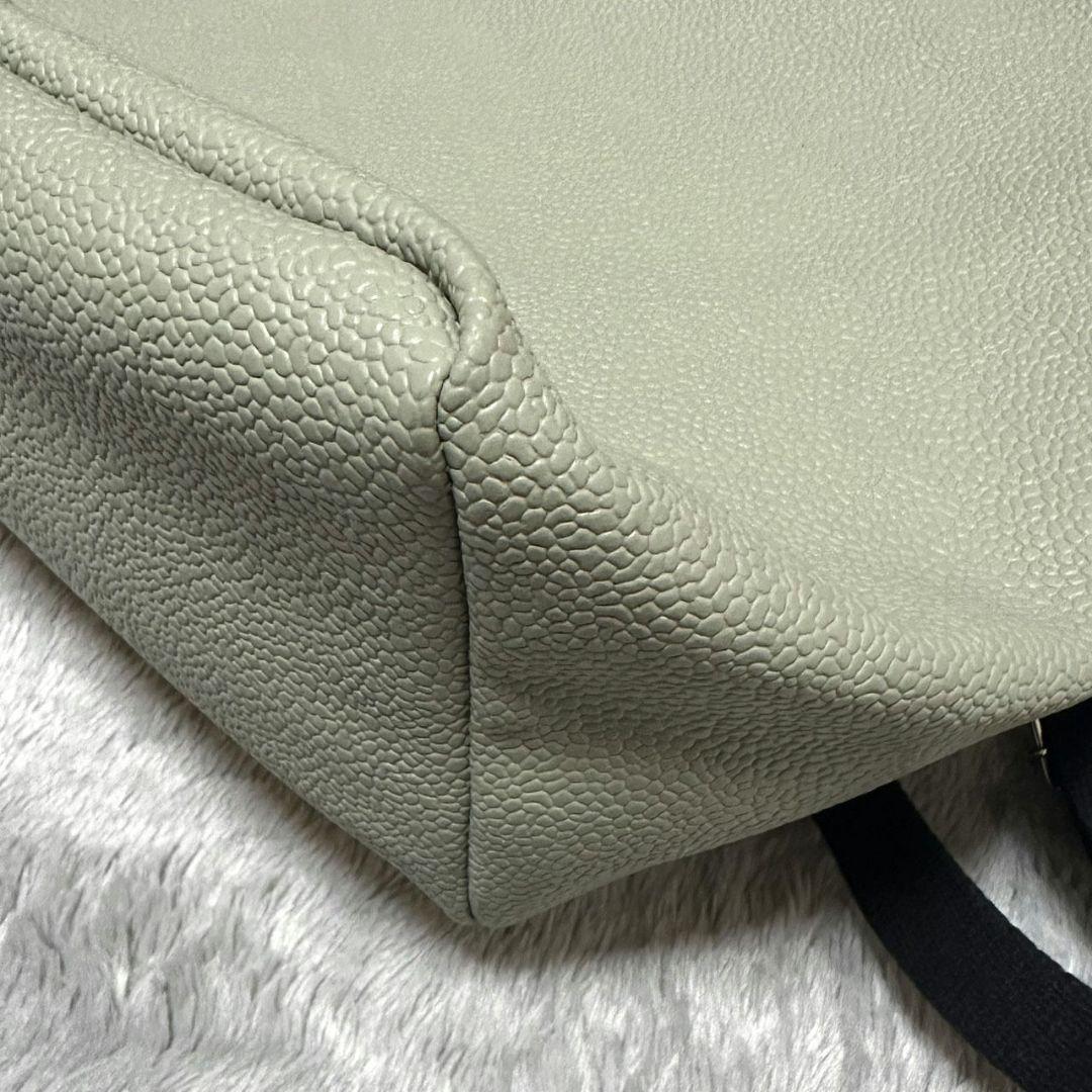 【極美品】TOPKAPI スコッチグレイン バイカラー A4 グリーングレー