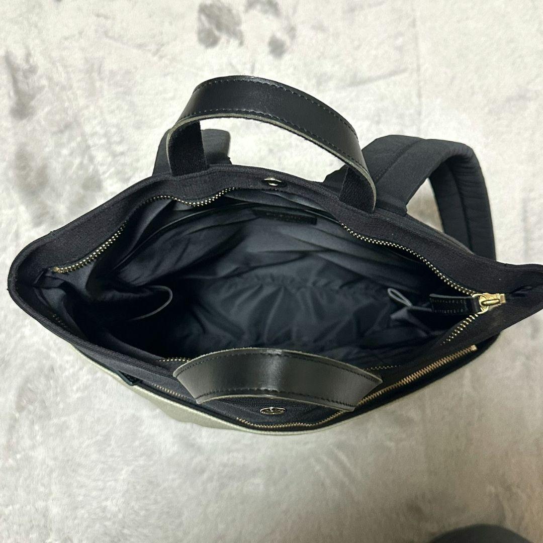 【極美品】TOPKAPI スコッチグレイン バイカラー A4 グリーングレー