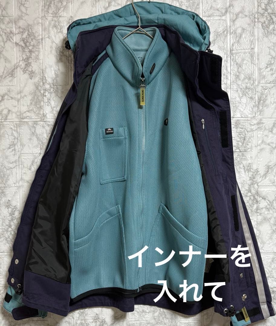 デサントDESCENTスキーウェア　スノボウェア　3点セット　メンズ　L