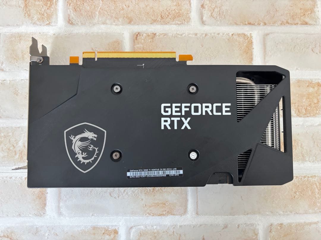 【箱あり・美品】MSI GeForce RTX 3060 Ti Ventus