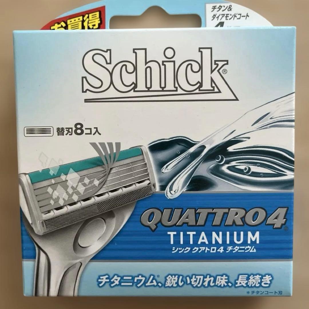 クアトロ4 チタニウム替刃 8個入　4箱セット