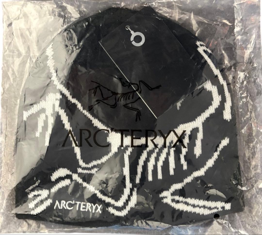 ARC'TERYX ブラックニット帽 スケルトンデザイン